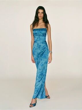 REFORMATION Frankie Dress in Water Sign 6